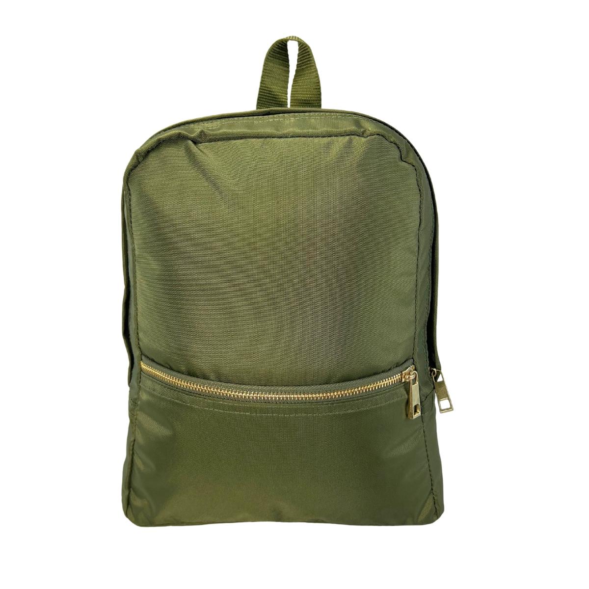 Olive green mini backpack deals